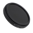 thumbnail image 1 of Filtre d'Objectif ND2-400 Réglable, Cadre Rotatif pour Densité Variable, Verre Optique Antichoc, Alliage d'Aluminium, Filtre Réglable pour Objectif de Caméra avec Rotation de la Lumière à l'Obscurité, 1 of 7
