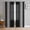 Black, variant on Blue Striped Semi Sheer Curtains 72 Inch Length 2 Panels Set, Farmhouse Blue White Stripes Sheer Kitchen Curtain Privacy Voile Window Curtain for Living Room Bedroom Rod Pocket Drapes