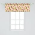 thumbnail image 2 of Ambesonne Alpaca Window Valance, Tribal Art Llamas and Cacti, 42" x 18", Peach and Multicolor, 2 of 3