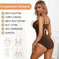 thumbnail image 4 of Purcoar Bodysuit for Women Shapewear Tummy Control Sleeveless Seamless Body Shaper, 4 of 9