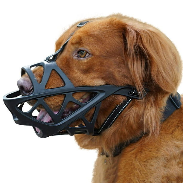 Dog Muzzle, Soft Basket Muzzle for Medium Large Sized Dog Labrador