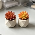 thumbnail image 4 of KGJQ Mini Artificial Succulents Realistic Fake Small Cactus Plants Colorful Faux Flocked Unpotted Plants for Garden Flower Pot Kitchen Home Decor, 4 of 8