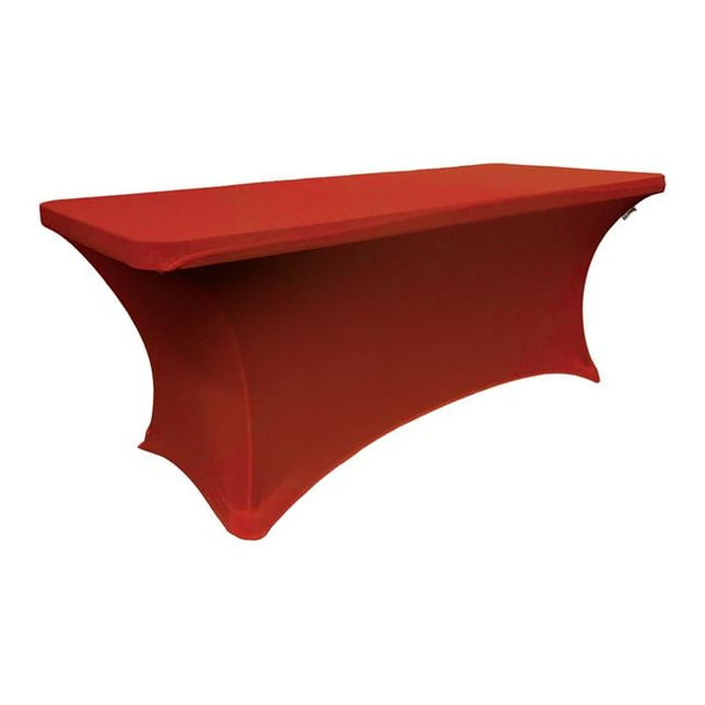 Nappe Rectangulaire Spandex Taille King, Rouge - 96 x 48 x 30 Po.