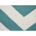 thumbnail image 4 of Garland Rug Large Cheveron 5 ft. x 7 ft. Area Rug Teal/White, 4 of 5