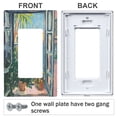 thumbnail image 3 of Yayeee Rocker Switch Wall Plate 2-Gang 4.7"x4.6" Home Decorative Outlet Cover, Blue Sea Boat, 3 of 6