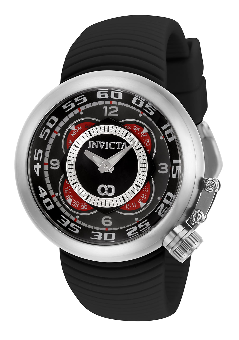 Invicta Men's 34550 Corduba Quartz 3 Hand Black Dial Watch 