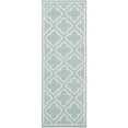 thumbnail image 3 of SAFAVIEH Dhurries Walter Geometric Area Rug, Blue/Ivory, 8' x 10', 3 of 10