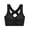 Black, variant on Zpanxa Wireless Bras for Women Seamless Push-up Crisscross Back with Removable Pads Everyday Bra White 42BC