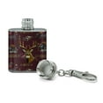thumbnail image 2 of Wild Game Hunting Deer Elk Geese Pheasant Stainless Steel 1oz Mini Flask Key Chain, 2 of 4