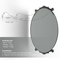 thumbnail image 4 of GODCHAR Wall Mirror Oval Vintage Carved Antique Metal Frame for Bathroom, 4 of 10