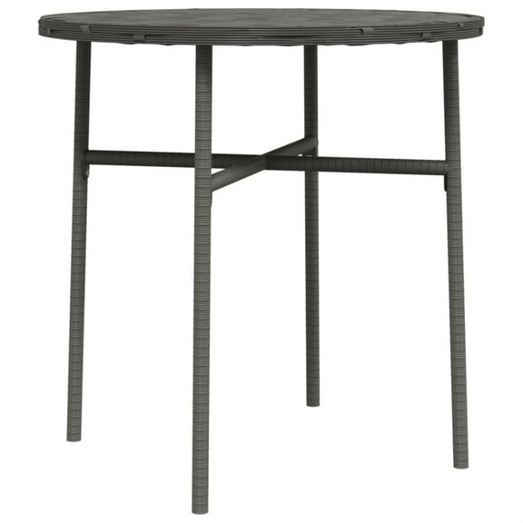 Casafoyer Tea Table Gray 17.7" Poly Rattan