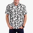 thumbnail image 1 of Fotbe Cute Panda Face Camiseta Polo de Golf para Hombre con Estampado – Camisa Deportiva Transpirable con Cuello Abotonado-4X-Large, 1 of 6