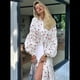 thumbnail image 5 of Vestido Informal de Verano para Mujer, con Cuello Alto, Holgado y , con Estampado de Corazones, XXL, 5 of 8
