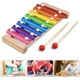 thumbnail image 1 of Xilófono para niños, juguetes musicales tambores percusión, xilófono de juguete con mazos de madera, juguetes de madera Adepaton LN-0523, 1 of 7
