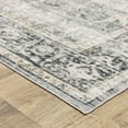 thumbnail image 2 of Oriental Weavers Charleston Washable Area Rug - CHA07 - 2' x 8' - in Charcoal/ Grey - Vintage Inspired, Non-Slip, Stain Resitant, Ultra Low Pile, Entryway, Hallway Runner Rug, 2 of 3