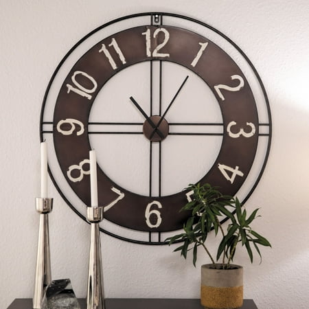 - MoDRN Scandinavian Metal Wall Clock