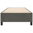 thumbnail image 3 of vidaXL Bed Frame Dark Grey 100x203 cm Twin XL Velvet, 3 of 5