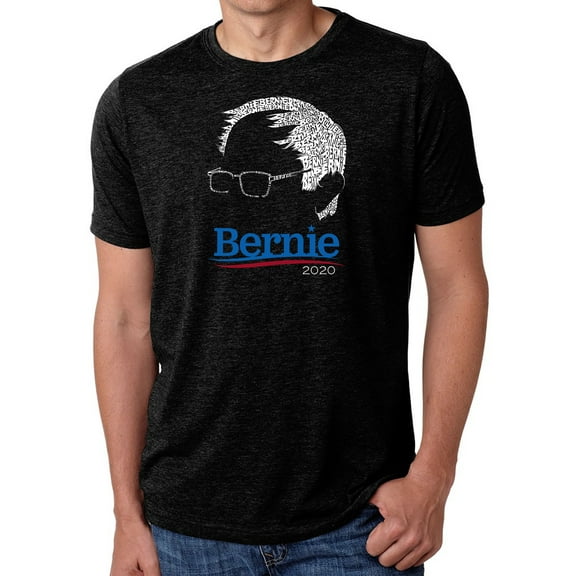 LA Pop Art Men's Premium Blend Word Art T-shirt - Bernie Sanders 2020