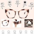 thumbnail image 3 of Personnalité de la Mode Rétro Yeux de Chat Lunettes Anti-Bleu, en TR, Métal, AC, 3 of 5