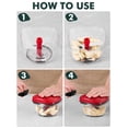 thumbnail image 6 of Manual Food Processor Vegetable Cutter, Geedel Pull Chopper with String, Food Chopper Vegetable Cutter for Veggies, Fruits, Salad, Onion, Nuts, etc, 2 Cup(500ml), Red, 6 of 9