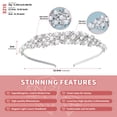 thumbnail image 4 of Miallo Elegant Pearl Rhinestone Headband for Women - Silver Bridal Tiara Hair Accessories for Wedding, Bridesmaids & Prom Parties, 4 of 8