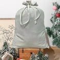 thumbnail image 5 of Festive Christmas Drawstring Gift Bag Large 27x19 Inch Reusable Holiday Party Favor Storage Tote for Santa Sleigh Presents Decor, 5 of 6