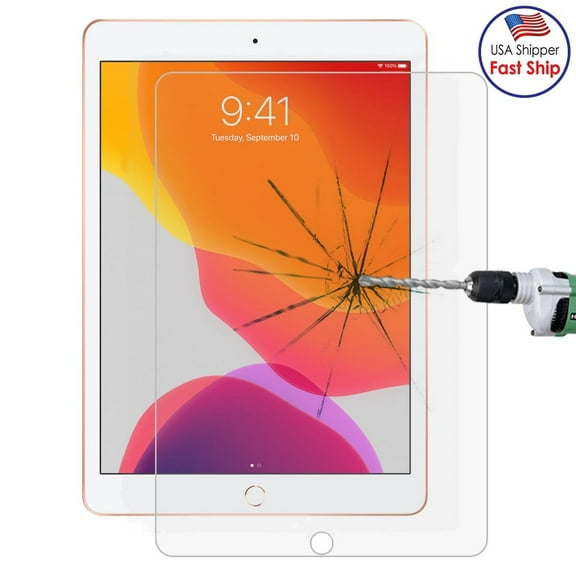 AMZER Tempered Glass for iPad 10.2 (Pack of 2 ) 9H HD Clear Screen Protector Anti Scratch Bubble Free Guard for iPad 10.2 (2019/ 2020)