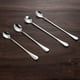 thumbnail image 4 of Wosthever Cucharas de mango largo, bonita cucharita de café, cubiertos para beber, mezclar, agitar, cuchara para helado, accesorios de cocina Mostrada tipo 4, 4 of 6
