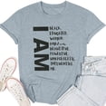 thumbnail image 1 of T Shirts Women I Am Black Educated Woman Letter Print Tshirts Black History Month Gift Tee Tops, 1 of 3