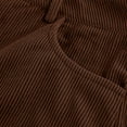 thumbnail image 6 of Puntoco Womens Plus Size Pants Clearance Zipper Fly Full-Length Pocket Cargo Jeans Brown, 6 of 8