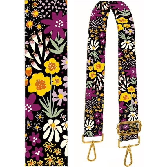 Purse Strap Replacement Crossbody 2" Wide Strap, Cute Handbag Strap Bag Strap Replacement Belts Adjustable