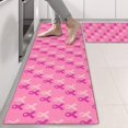thumbnail image 2 of Kitchen Rugs Sets Of 2,Pink Breast Cancer Anti Fatigue Kitchen Mat Rugs Non Slip Washable,Decorative Kitchen Floor Mats for Kitchen,Sink,Laundry,17"X47", 2 of 5