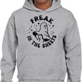 thumbnail image 2 of Ghost Freak in the Sheets Hoodie Sweatshirt Unisex 5X-Large Grey, 2 of 5