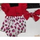 thumbnail image 1 of Diente De León-0-18 Meses Bebé Niña Volantes Sin Mangas Arco Grande Mameluco Espalda + Diadema, 1 of 4