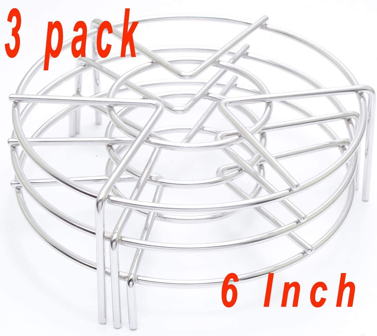 Steam Rack Stainless Steel Steaming Rack Electric Pressure Cooker steam rack Stand Diameter 6