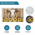 thumbnail image 6 of Farmhouse Cow Placemats Set of 6, Vintage Country Sunflower Brown Wood Placemats for Dining Table, Place Mats for Kitchen Tabletop, Waterproof Wipeable Dining Table Mats Set, 6 of 9