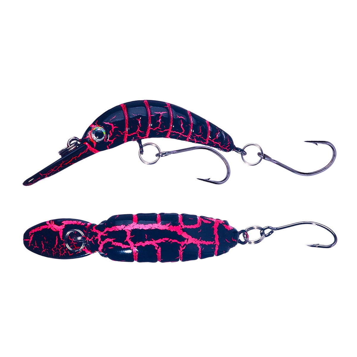 HENGJIA 24 Pack Fishing Lures Hard Baits, 3D Eyes Minnow Fishing Lures Crankbait, Swimbait Fishing Tackle Lure Kit for Freshwater/Saltwater/Topwater, Bass, Trout, Walleye, Redfish