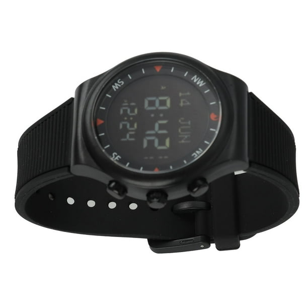 Montre Noire Anti Allergie Durable Chronometre Azan Horloge Reveil Montre de Priere pour la Maison Merveilleux Cadeau Famille de l Ecole