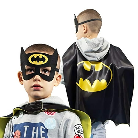 Dress up Costumes Cartoon Capes & Masks Set of 4 Best Gift for Kids Children Boys Girls Birthday Party