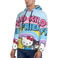 thumbnail image 3 of Lsque Sanrio Pattern Casual Men's Hoodie,Hooded Sweatshirt with Kangaroo Pocket,Pullover Hoodie-X-Large, 3 of 8