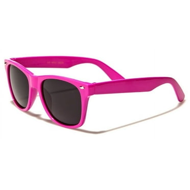 Kids Childrens 80's Classic Retro Sunglasses (Pink)