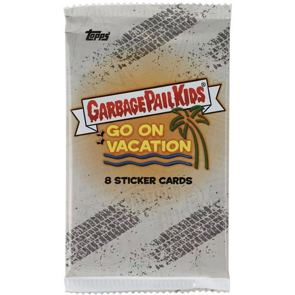Garbage Pail Kids 2021 Series 2 GPK Goes on Vacation Trading Card RETAIL Pack (7 Sticker Cards)