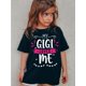 thumbnail image 1 of Camiseta de algodón Comfy My Gigi Loves Me para niña: cuello redondo informal, tejido transpirable con un divertido estampado rosa y blanco, ideal para el verano., 1 of 6