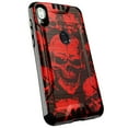 thumbnail image 1 of DALUX Silver Combat Slim Phone Case CoverCompatible with Lively Jitterbug Smart3 (2021) - Red Skull Pile, 1 of 2