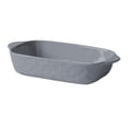 thumbnail image 1 of Solid Colorful Ceramic Double-Handled Pan Household Use Oven Microwave Safe Baking Baked Rice Breakfast, 1 of 7