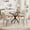 Beige, variant on Katboc Modern Dining Table Set, 31.5in Round Table & 4 Velvet Chairs, Industrial Metal Legs Compact for Small Spaces,LivingRoom, Black