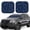 Snowflake Dark Blue, variant on Naloa Spider Web Black 2 Piece Foldable Car Sun Shades, Car Windshield Sunshade, Front Window Sunshade for Car, Truck, SUV - Large