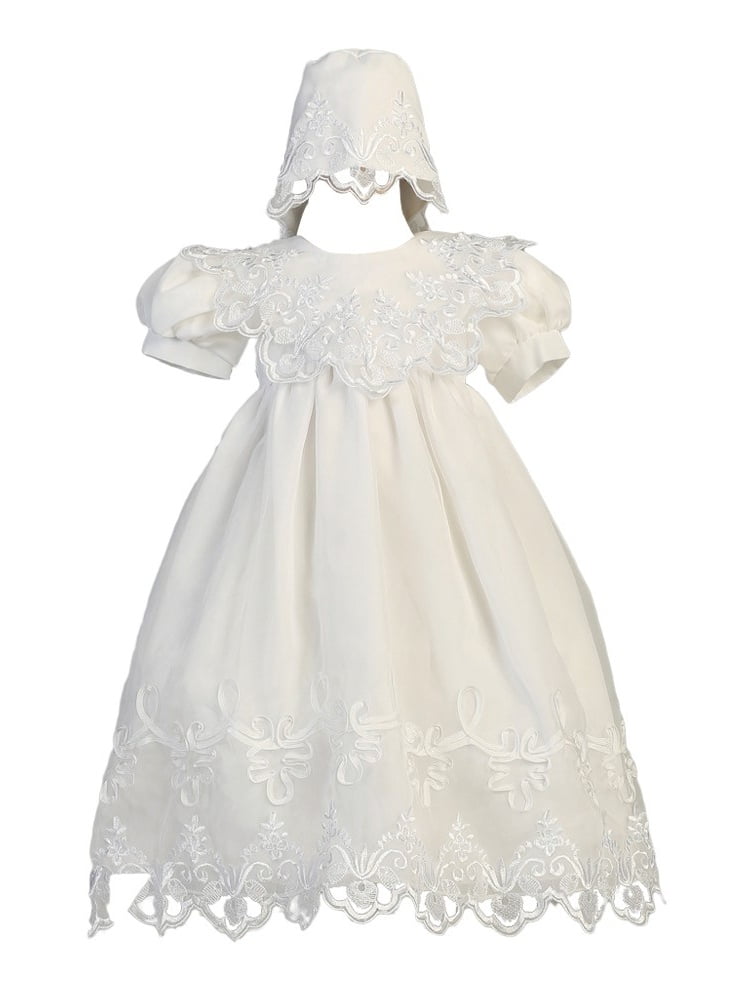 infant easter dress with bonnet