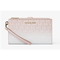 thumbnail image 2 of Michael Kors MK Jet Set Travel Double Zip Phone Wristlet Wallet (Powder Blush Ombré), 2 of 4