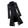 thumbnail image 2 of Chaqueta larga Steampunk para mujer Sunnimix Disfraz de Cosplay Negro XL, 2 of 6